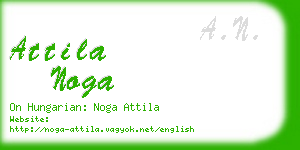 attila noga business card